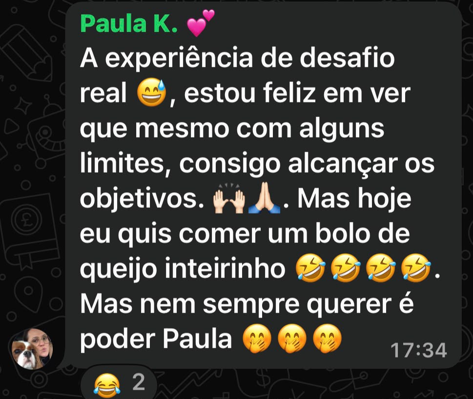 Depoimento real de participante do Desafio ELITE21 5